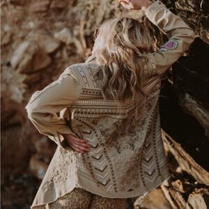 NWT Spell Wanderer Jacket Taupe Size Small